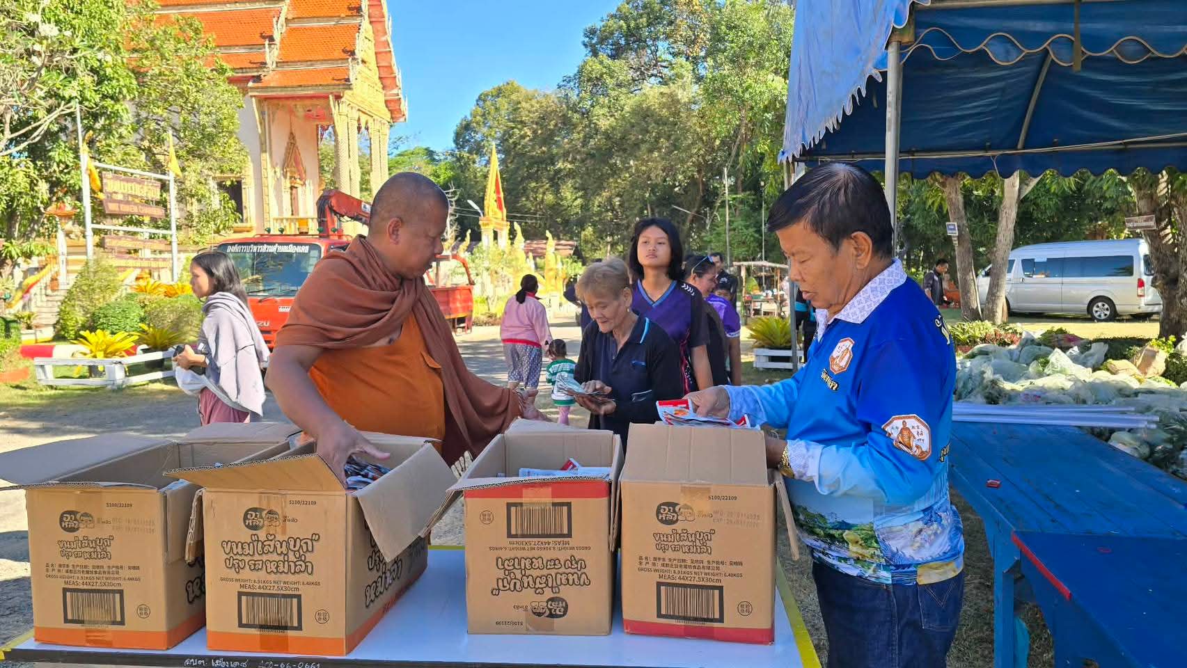 รูปย่อยที่ 4: ช่วยเหลือผู้ได้รับผลกระทบจากเหตุความไม่สงบตามแนวชายแดนไทยกัมพูชา